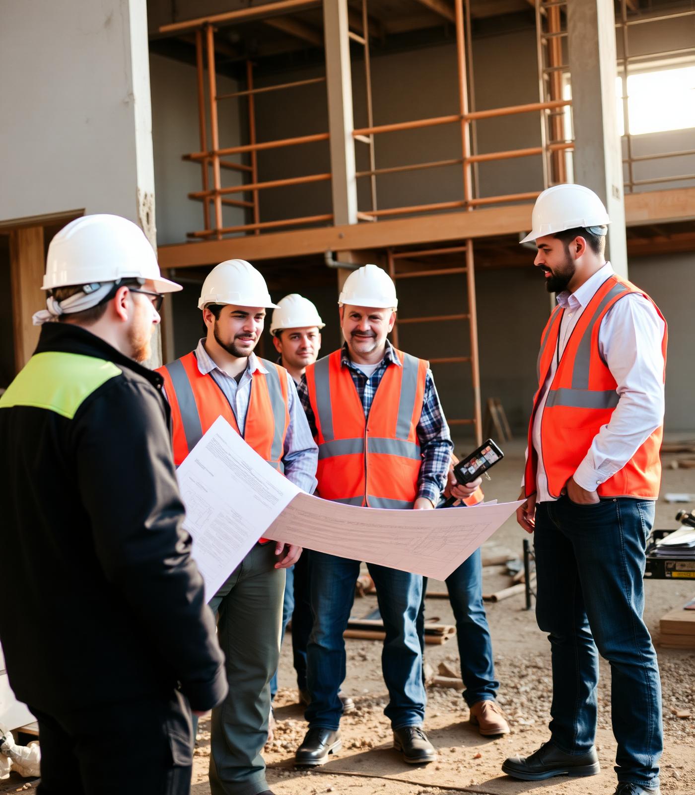 Équipe de Construction Ben & Co en gestion de chantier